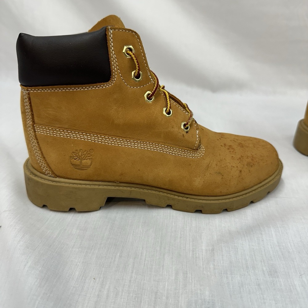 Timberland Classic Wheat Boots Youth Kids Size 4 - Picture 12 of 13